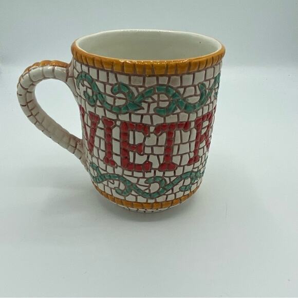 VIETRI MOSIAC MUG made in Italy - Picture 3 of 8